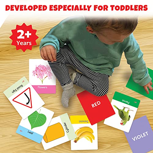 Image of Big Flash Cards for Kids: Shapes & Colours | 32 Double-Sided Picture Cards, Durable & Water Resistant | Early Learning & Development Toy for Preschoolers & Toddlers 2-6 Years