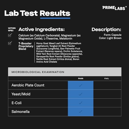 Prime Labs Night Duty - Nighttime Testosterone Booster & Sleep Support - PM Rest & Muscle Recovery Supplements - 60 Count - Thumbnail 4
