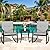 Walsunny 3 Pieces Patio Set Outdoor Wicker Patio Furniture Sets Modern Rocking Bistro Set Rattan Chair Conversation Sets with Coffee Table (Dark Grey)