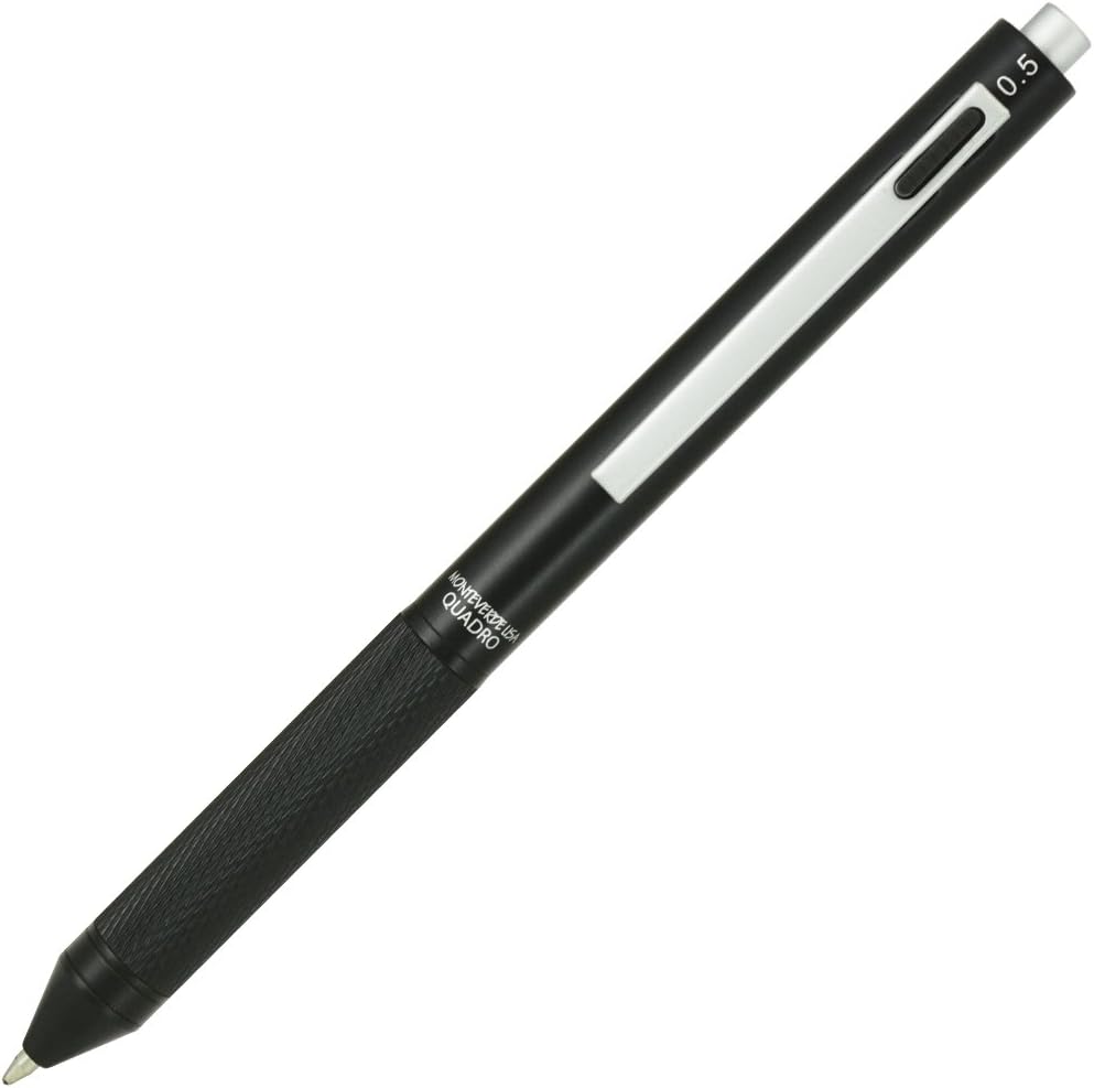 MONTEVERDE USA Quadro 4-in-1 Multifunction Pen Black (MV35510)