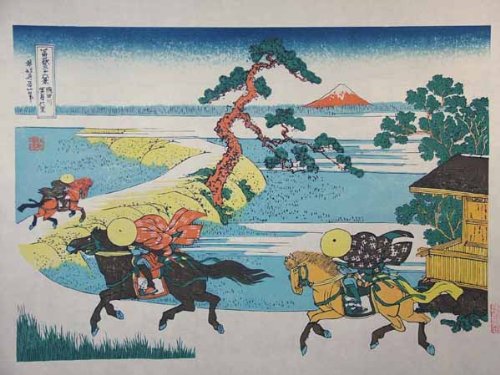 Amazon.co.jp: ◎復刻木版画「葛飾北斎」浮世絵『隅田川関屋の里』