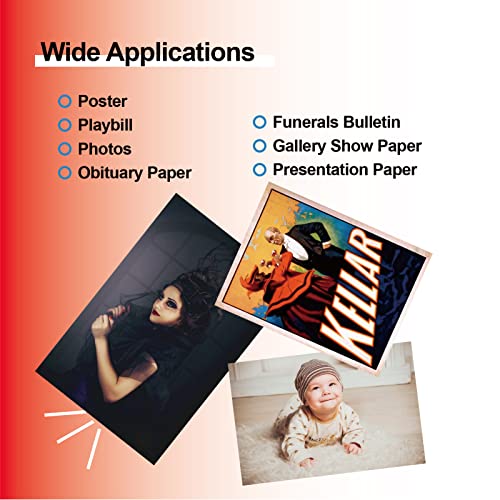 Hartwii 120 Sheets Thin Matte Presentation Photo Paper 11X17 Inches 35Lb 130Gsm 6.5 Mil A3 For Dye Ink Inkjet Printer #TOP6