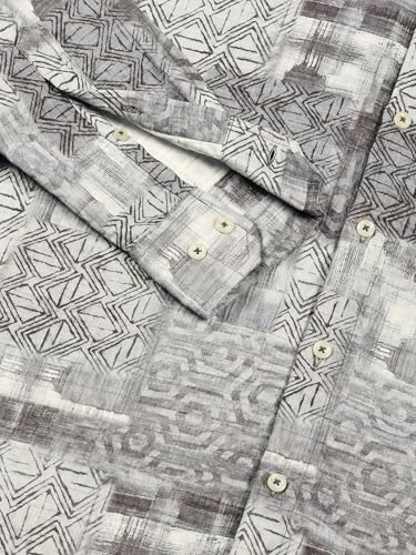 Image of Thomas Scott Mens Slim Fit Full Sleeves Printed Casual Shirt