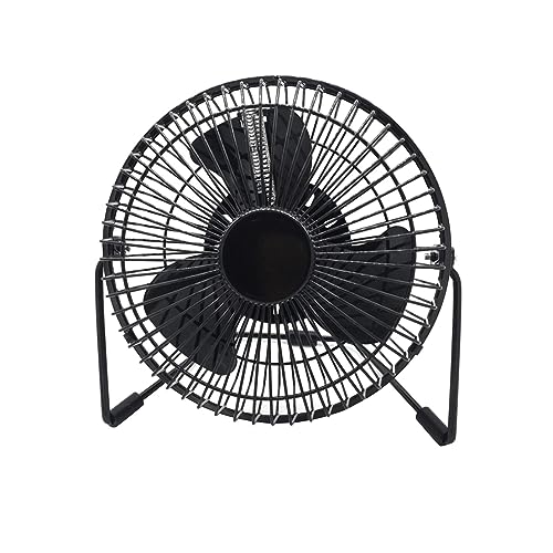 Ventilateur d'horloge USB LED rotatif et portable 6 pouces