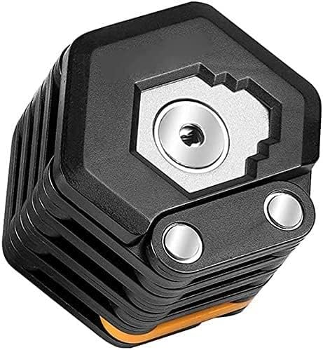 Bike Lock, Zinc Alloy Chain 26-Section Folding Lock Anti-Theft Lock for Mountain Bikes Electric Cars Motorcycles with 3 Keys Anti-Theft Lock