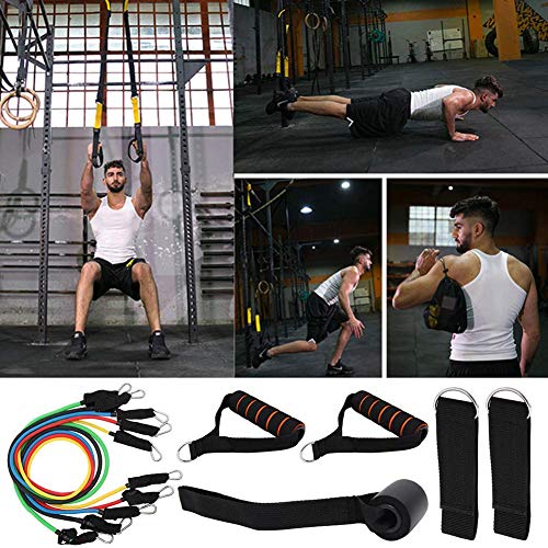Ryokozashi 12 stks Yoga Weerstand Bands Set Elastische Trek Touw Fitness Sport Apparatuur - Image 6