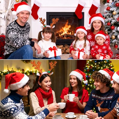 Toyvian Weihnachtsstirnband-Rentier-Geweih-Haarreifen für Weihnachtskostümparty