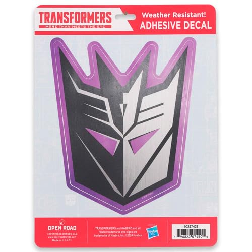 Hasbro Transformers Skywarp Decepticon Adhesive Vinyl Decal - Fun Transformers Sticker for Car Window or Laptop