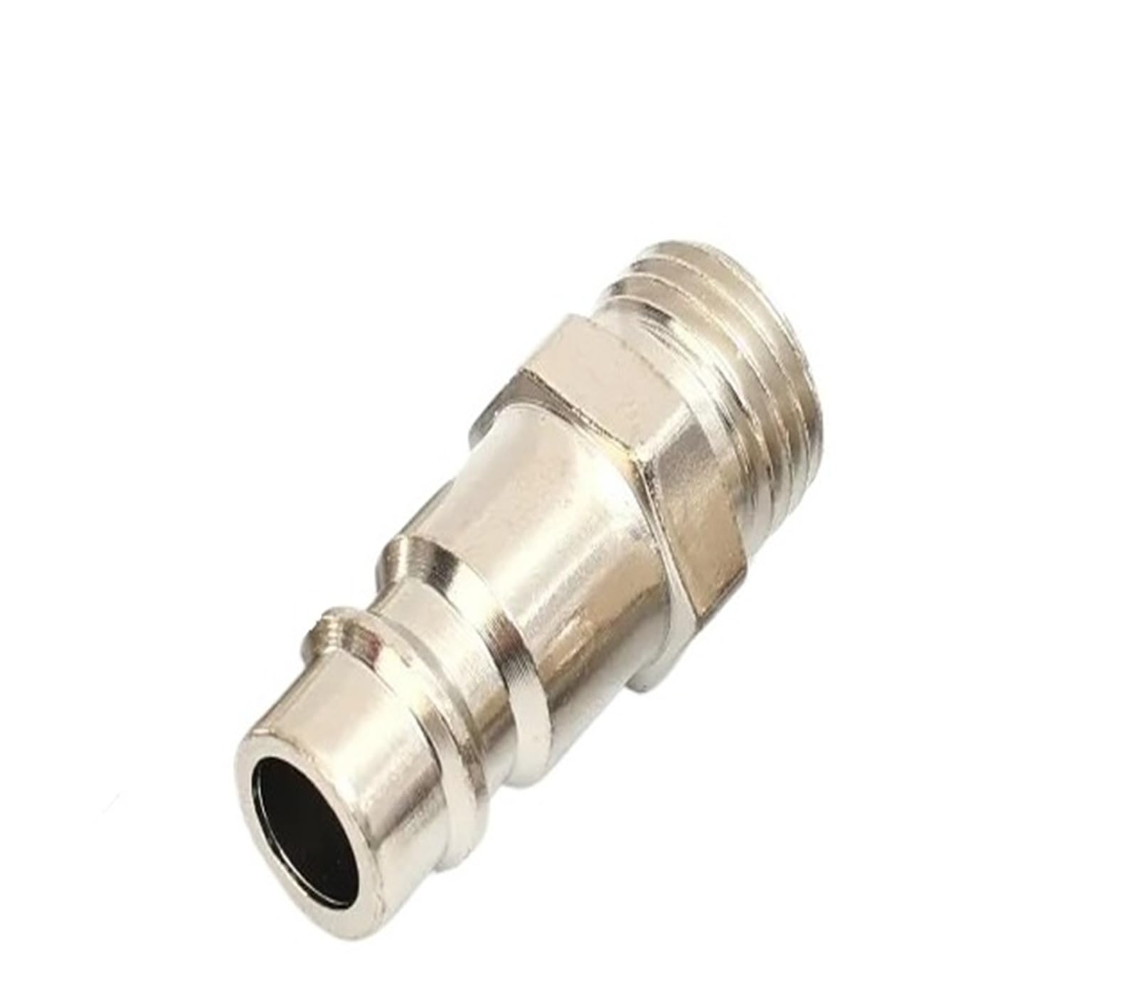 Conector de acoplamiento rápido antifugas de 1/4 con liberación neumática para compresores