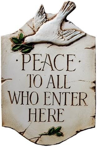 Peace to All Who Enter Welcome Home Decor Sign