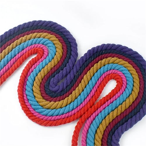 Cordón de algodón grueso para tejer macramé fácilmente y sin deshilados 8