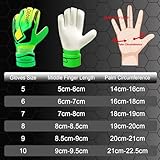 Obbsen Football Goalkeeper Gloves for Kids Youth and Adult | Goalie Gloves with Finger Protection and Super Grip | Boys Mens Goalkeeping Gloves Size 5/6/7/8 - Image 7
