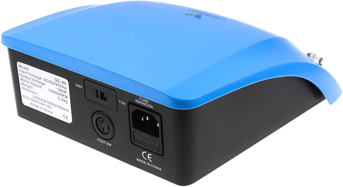 200W Electrical Non-Carbon Micromotor 50000RPM Electrical Polishing Lab Machine with Q9 Blue Polishing Handle