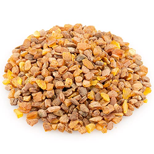 Amber Stones Polished and Raw 100% Natural Baltic Chips Resin Ambar Piedra for DIY Crafting Jewelry and Beading Loose Beads (No Holes)