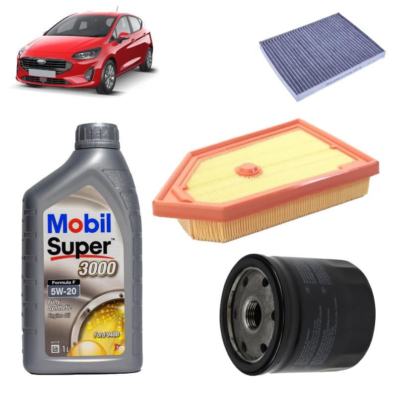 Kit Tagliando Ford Fiesta VI Con Olio Castrol Magnatec 5W30 E Filtri - Foto 2