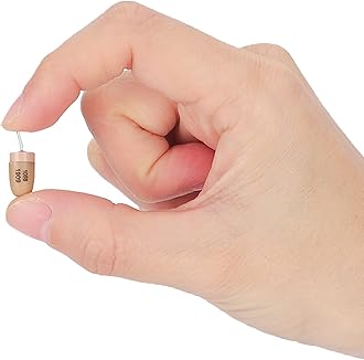 Invisible Earbuds,Mini Concealed Spy Earphone Hidden Spy Wireless Earpiece Headset with Microphone Detection for Mobile Phone