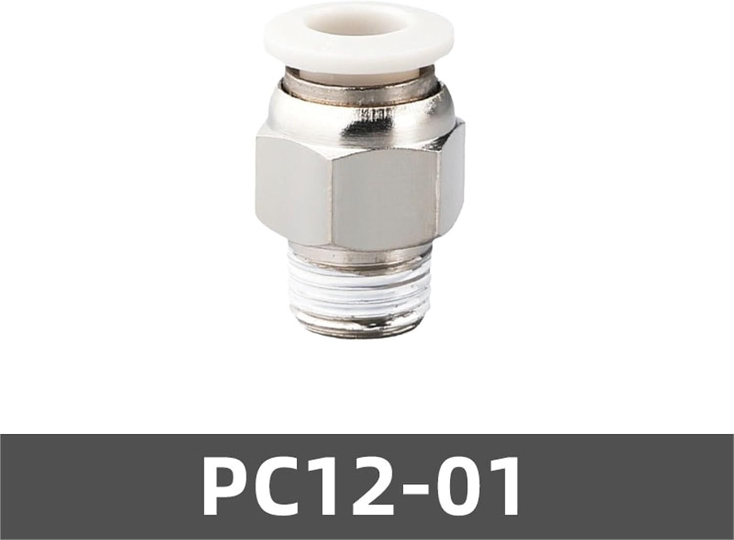 1/10/20PCS PC British Standard Pipe Thread Pneumatic Hose Fitting Push in OD 4 6 8 10 12mm Thread 1/8 1/4 3/8 1/2'' Quick Connector(PC12-01,20 PCS)