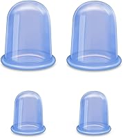 SHKIBY Silicone Cupping Therapy Set (6-Pc Kit) - Anti-Cellulite Vacuum Cups for Pain Relief, Circulation Boost & Detox