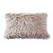 OJIA Deluxe Home Decorative Super Soft Plush Mongolian Faux Fur Throw Pillow Cover Cushion Case (12 x 20 Inch, Light Coffee)