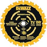 DEWALT Circular Saw Blade, 7 1/4 Inch, 60 Tooth, Wood Cutting (DW3196)