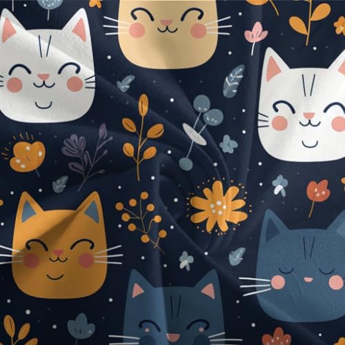 Literie en microfibre chat 3D housse de couette double 200x200 cm