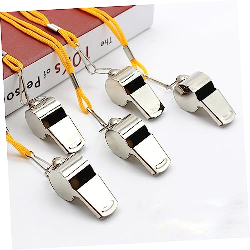 Silbatos deportivos de acero inoxidable 5 unidades miniatura 3