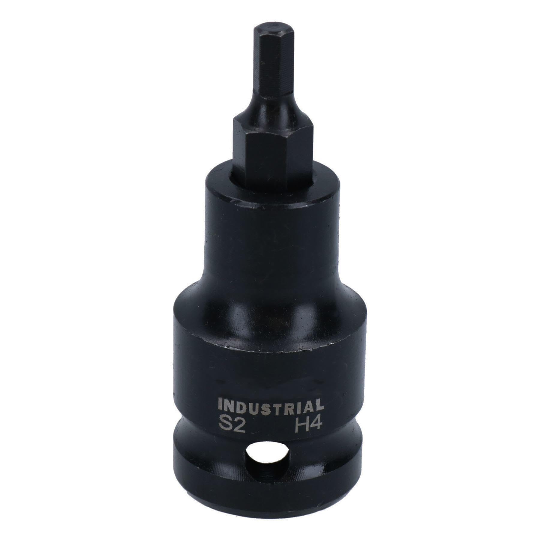 Ab Tools Men's 4Mm 1/2In Drive Stubby Impact Impacted Allen Hex Key Socket 55Mm Length
