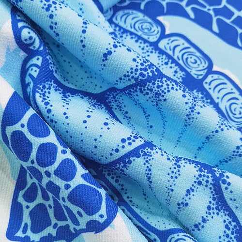 Illikkuyax Sea Turtle Kids Beach Towels With Hood 30 Inch X 50 Inch Soft Microfiber Baby Bath Towels Hooded For Toddlers Boys Girls Pool Towels Beach Cover Up For Kids Ages 0-6 thumb #2