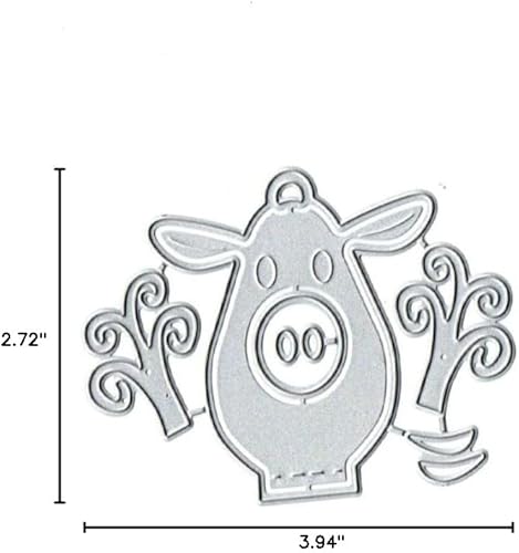 Miniatura 2 de Soporte de ciervo de Navidad, troqueles de metal, troqueles de corte, troqueles en relieve, plantillas de bricolaje, manualidades, tarjetas,