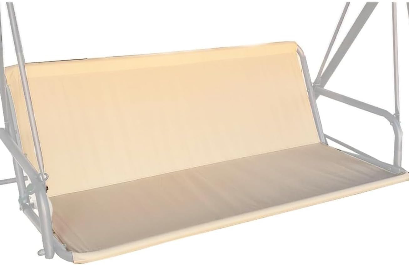 J&C Patio Swing Seat Support - Heavy Duty Swing Cushion Cover - Waterproof, UV Resistant for 2/3 Seater (63x22x22inch)