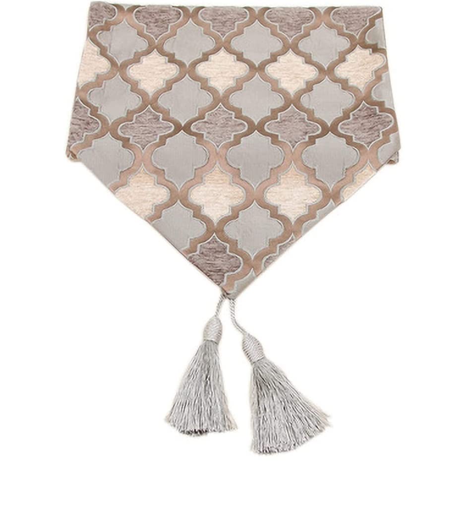 Dining Table Nordic Ins Table Runner Light Luxury Diamond Grid Decoration Kitchen Decoration(32X240cm)