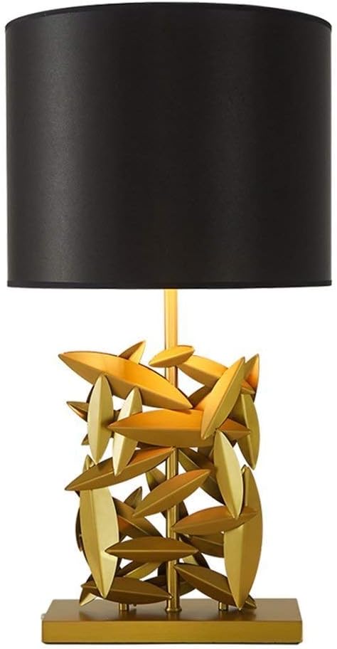 Table Lamp- Table Lamp Post-Modern Metal Foliage Table Lamp for Bedroom Bedside Living Room Executive Suite Office 35Cm×68Cm -Desk Lamp Led Simple Ceramic Table lamp