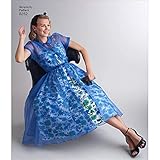Simplicity Vintage Simplicity Pattern 8252 Misses' 1950's Dress and Redingote, Size: P5 (12-14-16-18-20),