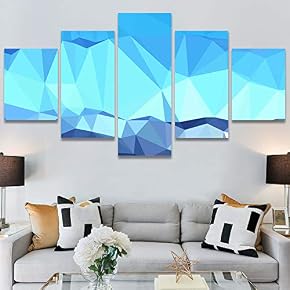 SIGNWIN 5 Panel Canvas Wall Art Modern Art...