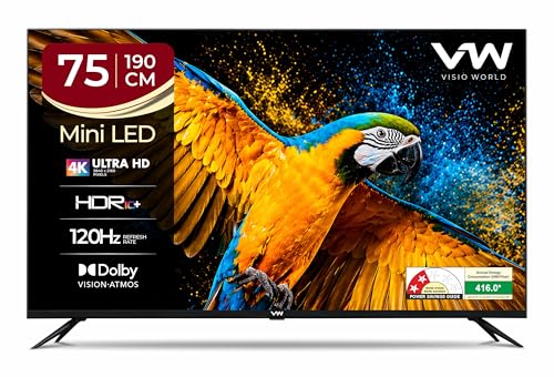 Image of VW 190 cm (75 inches) 4K Ultra HD QLED Smart Mini LED Google TV VW75GQ2