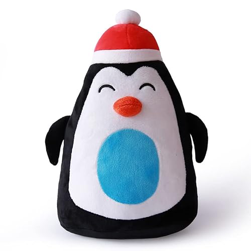 YIUNL Cute Santa Claus Plush Toy Elk Snowman Pillow Christmas Decoration Pillow For Kids Christmas Birthday Gift Penguin 30cm