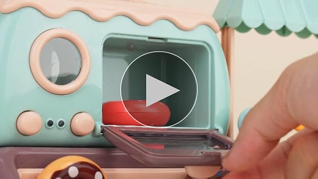 チェリー出品(Toy's Donut Dinerセット) Pretend Play Donut Toy Candy Store with Realistic Functional