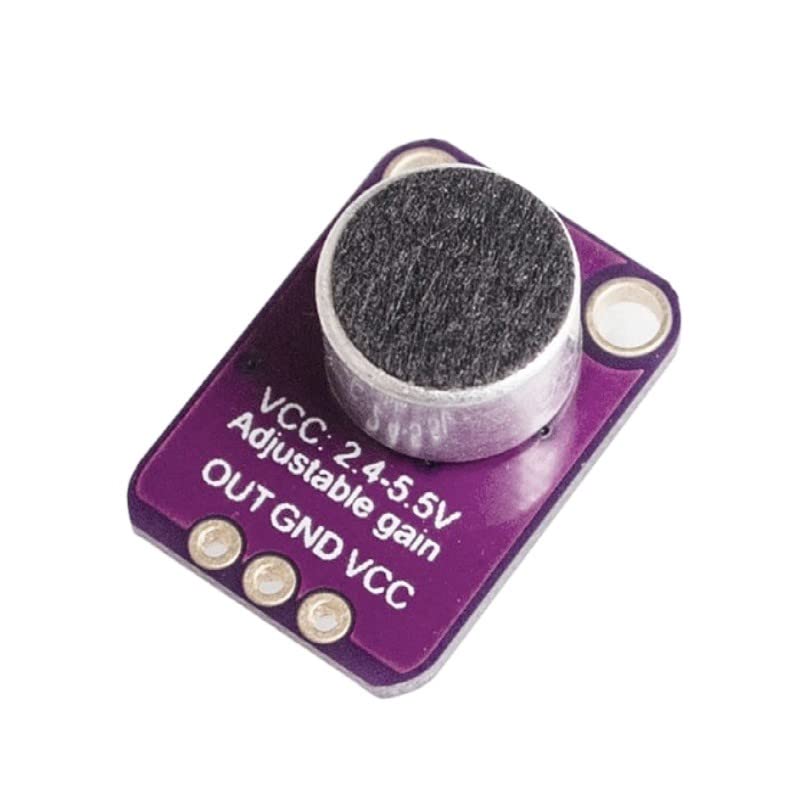 JZK 2PCS GY-MAX4466 Electret Microphone Amplifie, MAX4466 Microphone module, Breakout Sensor with Adjustable Gain Control - Image 5