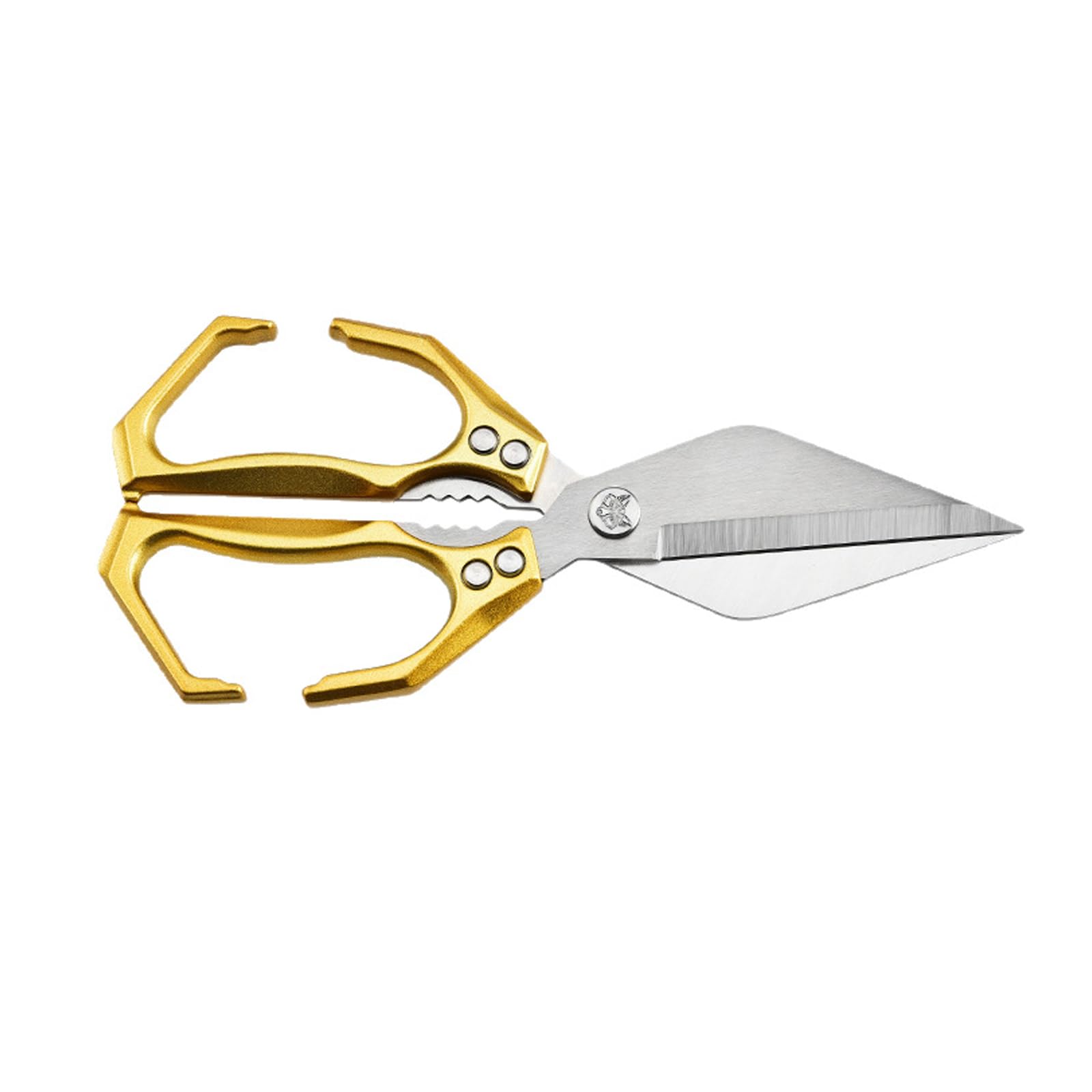 Jdnh Gold Food Grade Kitchen Shears Scissors With Handle And Cracker For Efficient Meal Preps And Culinary Tasks Bone Cutting Poultry Shears Kitchen Tool