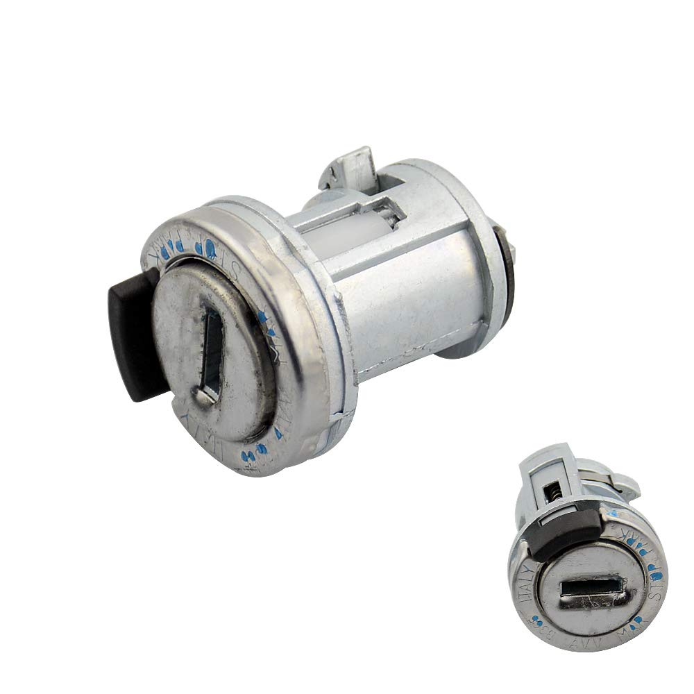 cilindro della serratura dell'accensione e chiave Set di interruttori di accensione for auto, set di cilindri di bloccaggio della porta, adatti for Fiat Doblo Cargo Panda Punto SIP22 Blade Serratura P