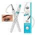 Eyebrow Pencil Microblade Brow Pen - Microblading Pen With 4 Micro-Fork Tips Eyebrow Pencil Waterproof, Microblade Eyebrow Pen Long-Lasting Smudge-proof for Natural Brows (Dark Brown)