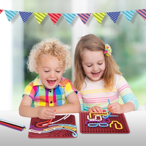 InemzTal Montessori Sensorik Spielzeug für Kinder ab 3+ und Erwachsene,Autismus Spielzeug mit 11 Zählstangen und Reisetaschen