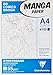 Price comparison product image Clairefontaine - Ref 94038C - Manga Storyboard Glued Pad (100 Sheets) - A4 (297 x 210mm) Size, 55gsm Paper, White & Smooth, Ideal for Markers, Bleedproof