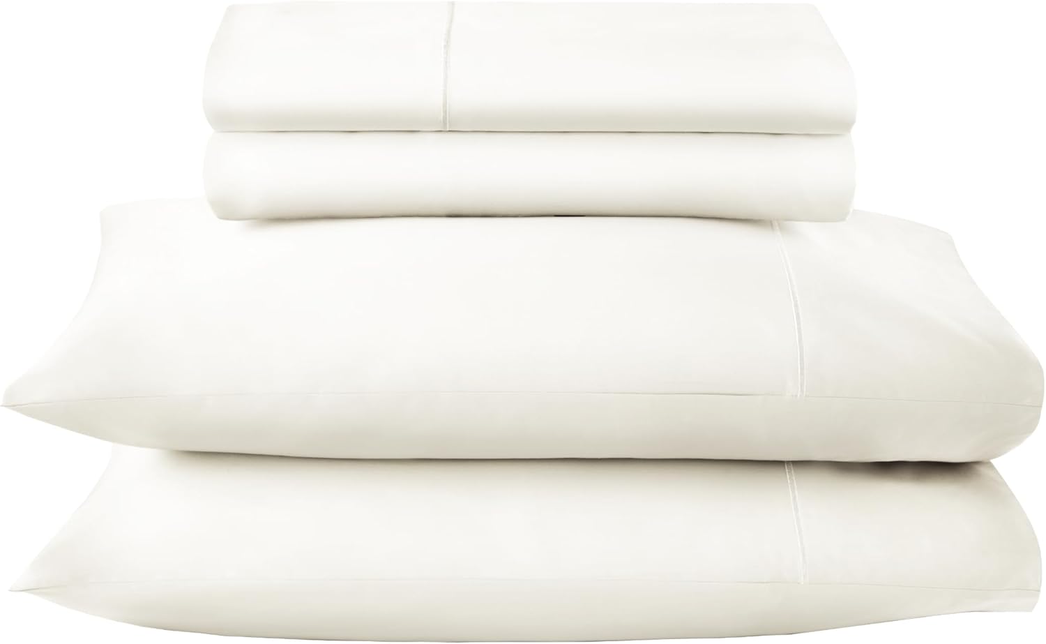 100% Organic Cotton Sheets Queen Size - GOTS Certified Organic Bed Sheets with Deep Pocket 500 Thread Count and Cozy Sateen Weave Gets Softer with Each Wash - Luxury 4 Piece Set (Natural, Queen)