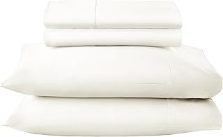 100% Organic Cotton Sheets Queen Size - GOTS Certified Organic Bed Sheet...