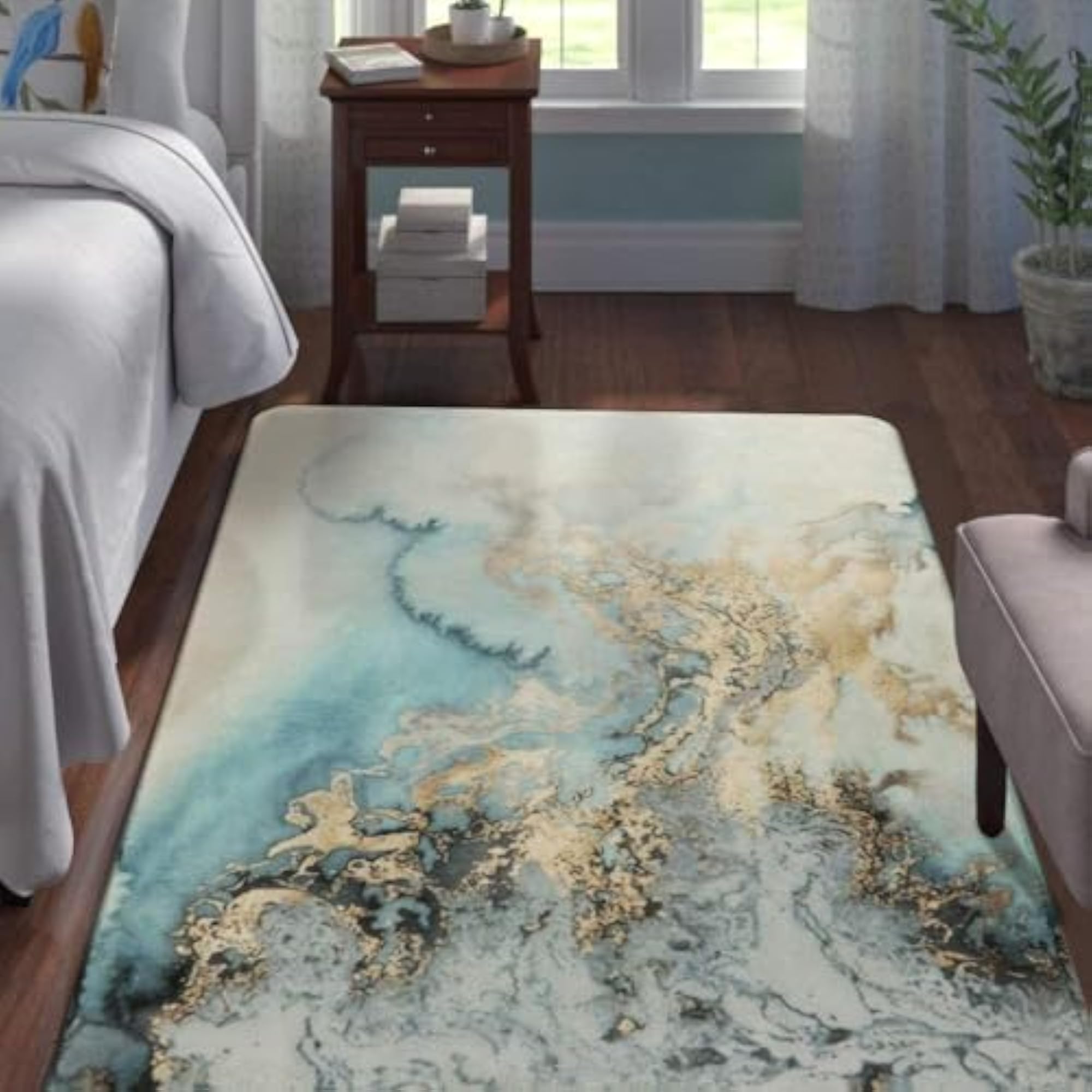 Quick-Drying Non-Slip Bathroom Rug Absorbent Bath Mat