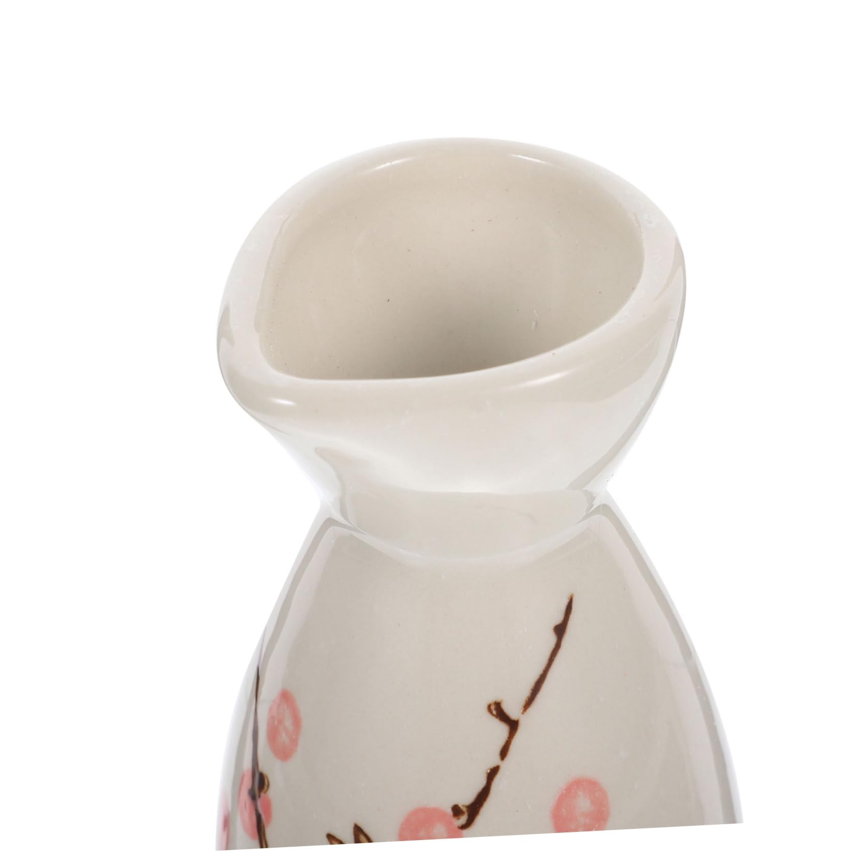 GALPADA Set di Sake Giapponese in Ceramica Rosso Brocca e Bicchieri Rotondi per Uso Domestico Superficie Liscia e Sensazione Confortevole per Occasioni Festive