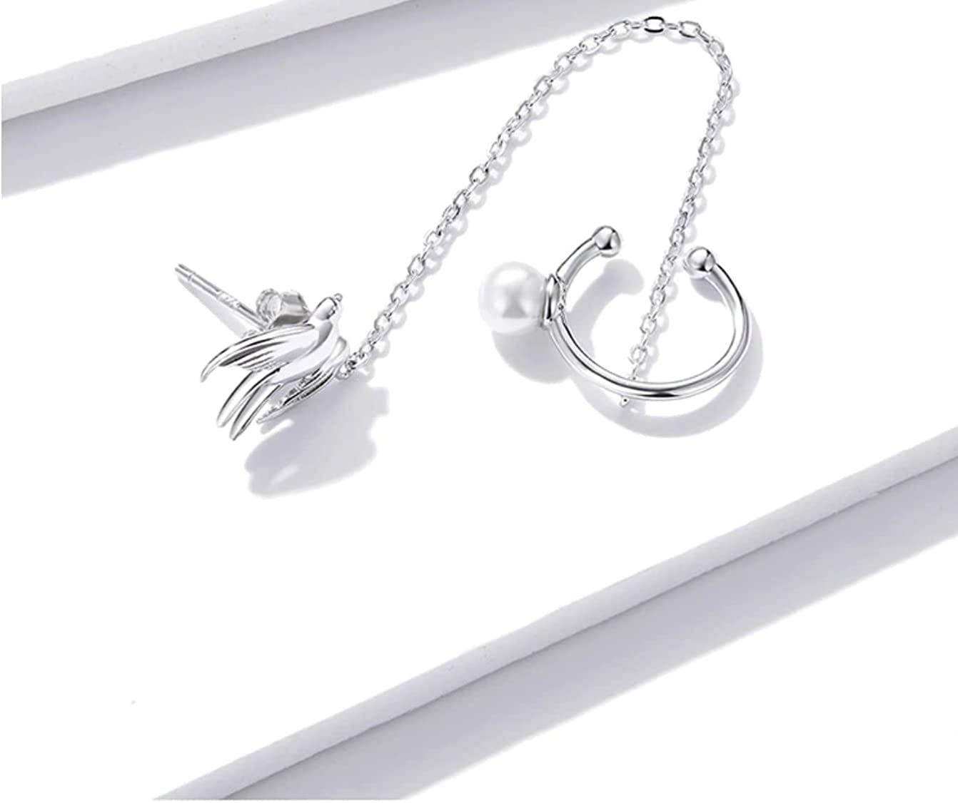 Orecchini A Rondine In Argento 925 – Gioielli A Perno Per Donna E Bambina, Con Confezione Regalo