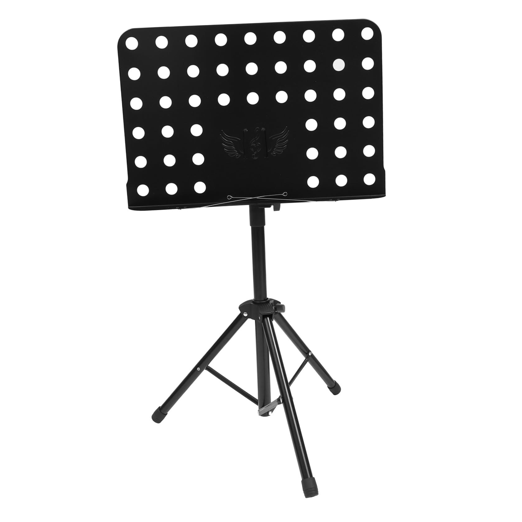 Toddmomy Atril de Partituras Portátil y Multifuncional en Acero Ligero y Abs Negro para Guitarra y Violín Diseño Plegable y Manos Libres Adecuado para Tocar Música