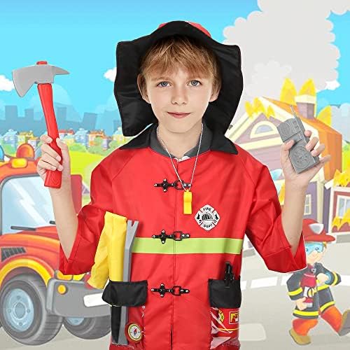 kramow Kids Firefighter Costume Kit Set Toddler Fireman